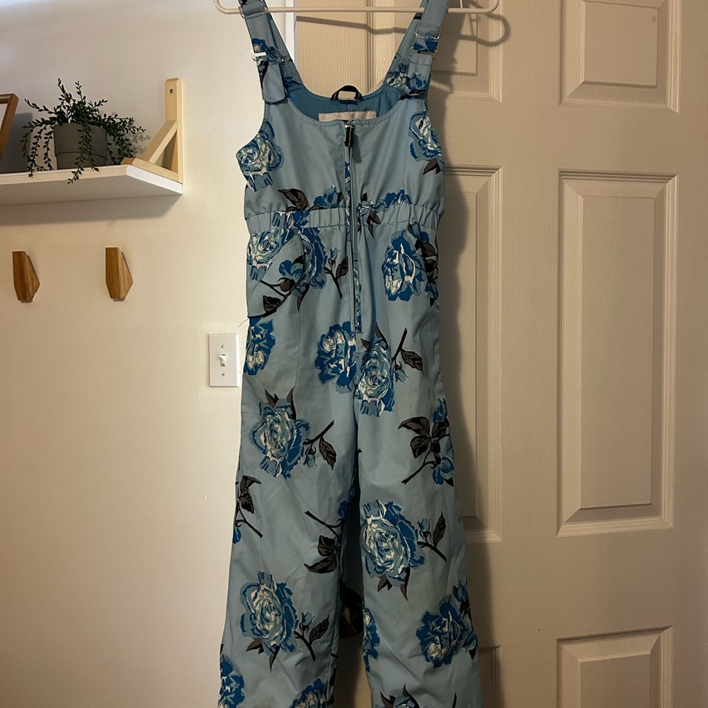 Floral Blue Snowpants